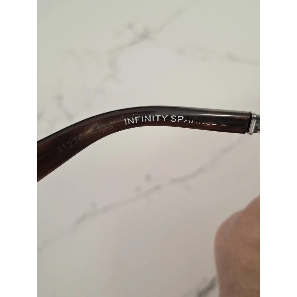 Vintage Brighton Women's Sunglasses Tortoise Shell With Rhinestones & Case